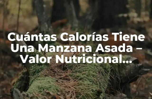 Cuántas Calorías Tiene una Manzana Asada – Valor Nutricional Exacto