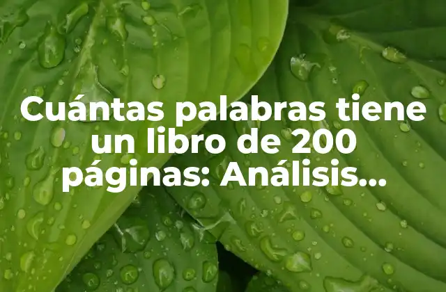 La relación entre palabras y páginas en un libro