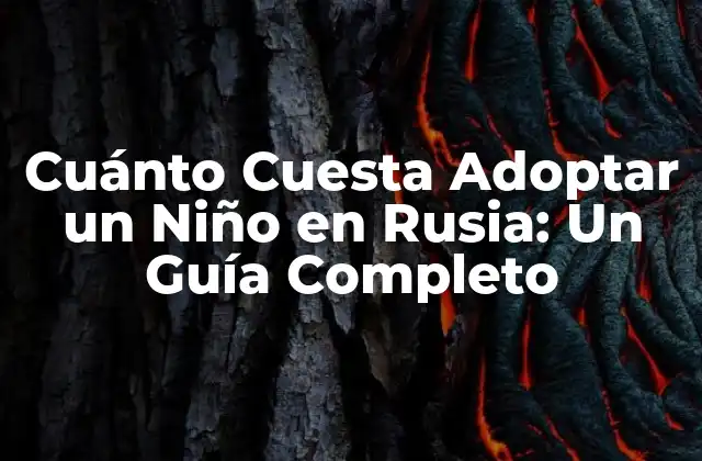 Cuánto Cuesta Adoptar un Niño en Rusia: un Guía Completo