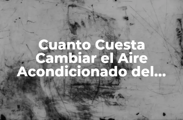 Cuanto Cuesta Cambiar el Aire Acondicionado Del Coche: Guía Completa 2 ¿Por qué es importante cambiar el aire acondicionado del coche?