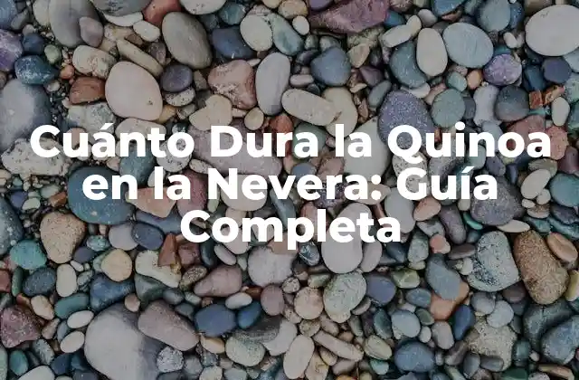 Cuánto Dura la Quinoa en la Nevera: Guía Completa
