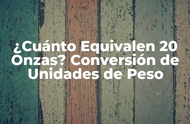 Unidades de Peso Comunes