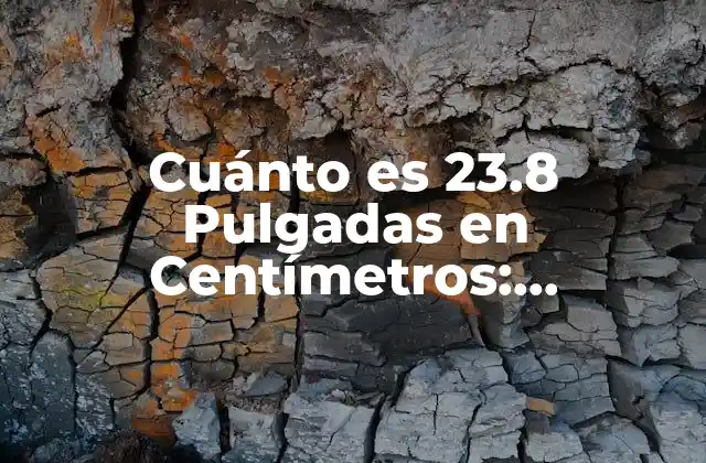 Cuánto es 23.8 Pulgadas en Centímetros: Conversión Exacta