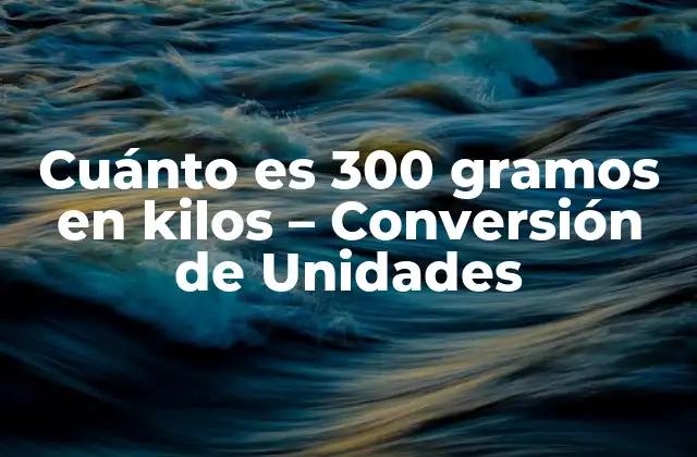 Cuánto es 300 Gramos en Kilos - Conversión de Unidades 2 ¿Qué es el sistema métrico decimal?
