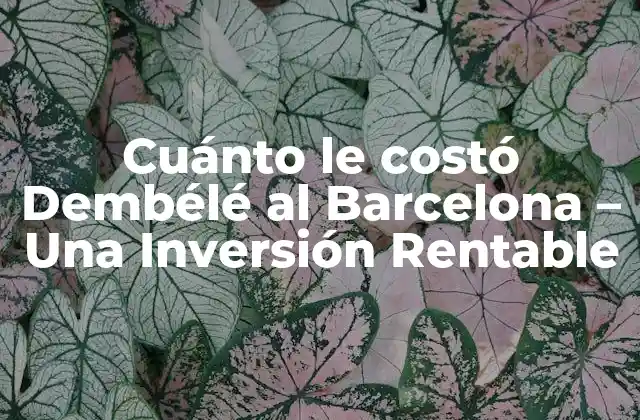 Cuánto Le Costó Dembélé Al Barcelona – una Inversión Rentable