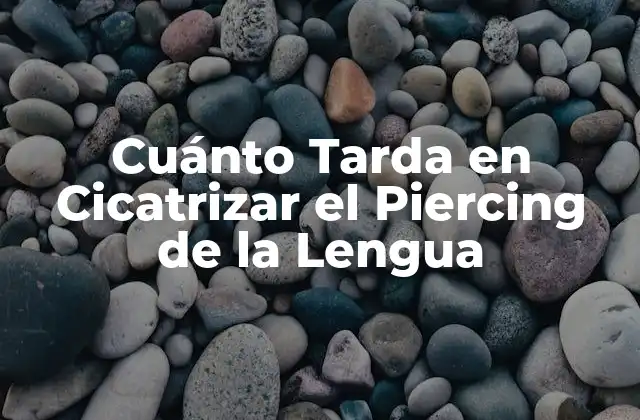 Cuánto Tarda en Cicatrizar el Piercing de la Lengua