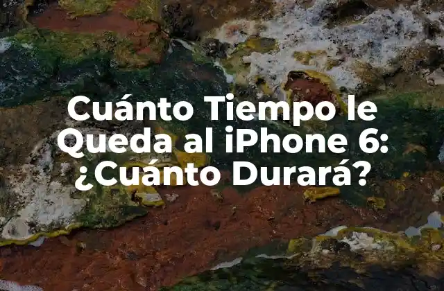 La Vida Útil del iPhone 6: ¿Cuántos Años Aguantará?