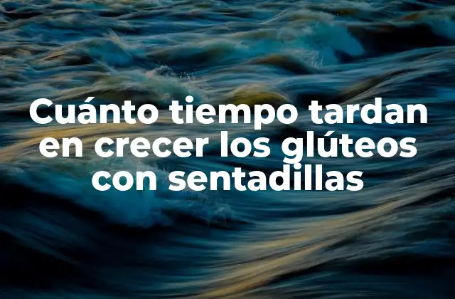 Cuánto Tiempo Tardan en Crecer los Glúteos con Sentadillas