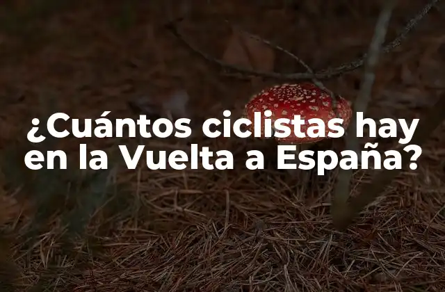¿cuántos Ciclistas Hay en la Vuelta a España?
