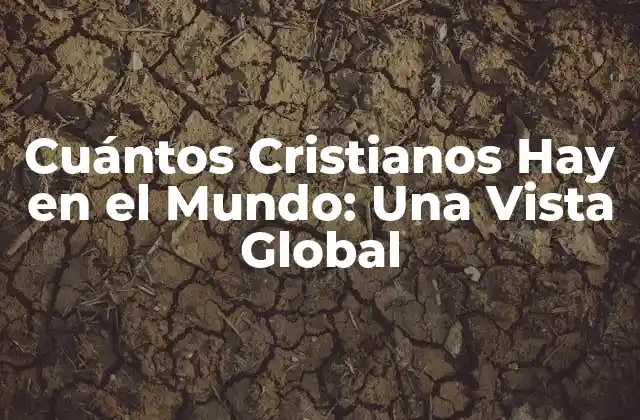Cuántos Cristianos Hay en el Mundo: una Vista Global