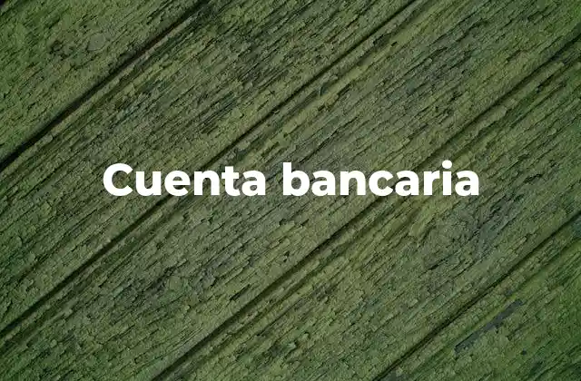 Cuenta Bancaria
