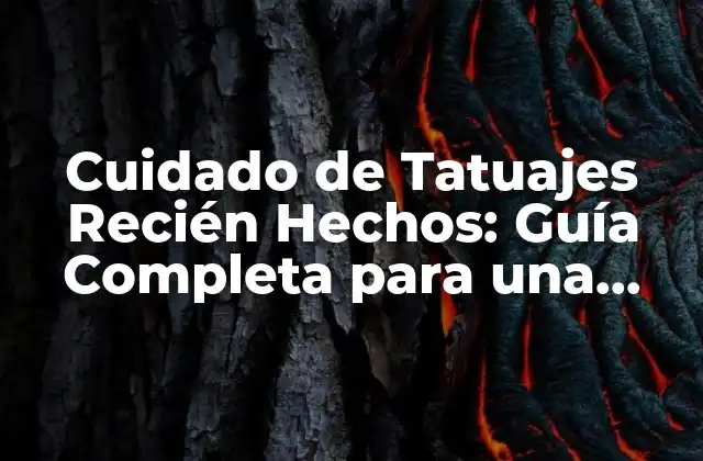 Cuidado de Tatuajes Recién Hechos: Guía Completa para una Recuperación Exitosa