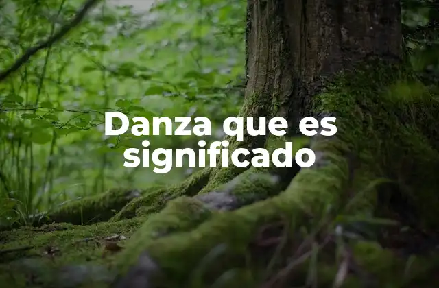 La danza como lenguaje corporal y vehículo cultural