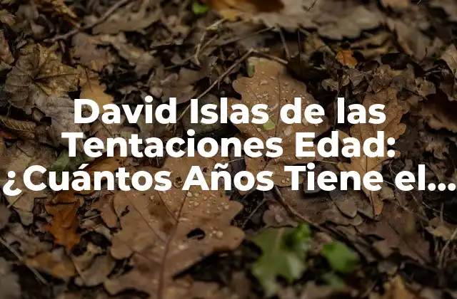David Islas de las Tentaciones Edad: ¿cuántos Años Tiene el Presentador de Telecinco?