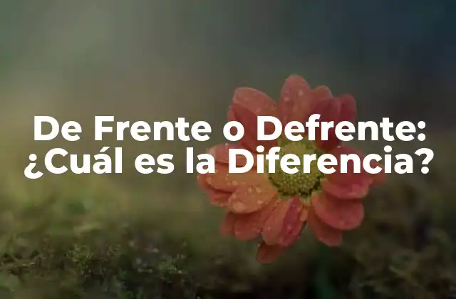 Orígenes de De Frente y Defrente