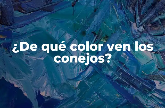 ¿de Qué Color Ven los Conejos? 2 La anatomía de la visión de los conejos