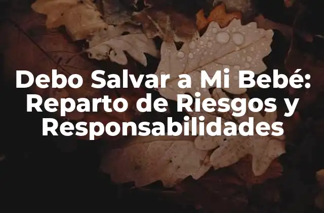 Debo Salvar a Mi Bebé: Reparto de Riesgos y Responsabilidades 2 ¿Qué Significa el Reparto de Riesgos en la Paternidad?