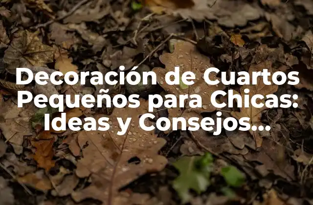 Decoración de Cuartos Pequeños para Chicas: Ideas y Consejos Prácticos