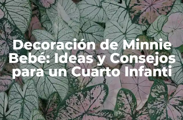 Decoración de Minnie Bebé: Ideas y Consejos para un Cuarto Infanti