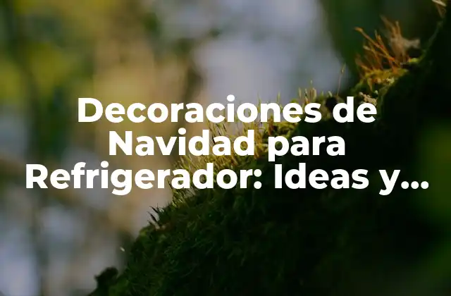 Decoraciones de Navidad para Refrigerador: Ideas y Consejos