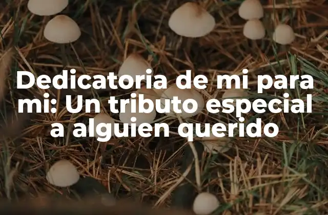 El poder de las dedicatorias