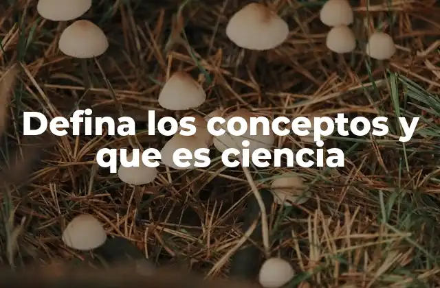 Defina los Conceptos y que es Ciencia 2 El papel de la observación en la comprensión del mundo