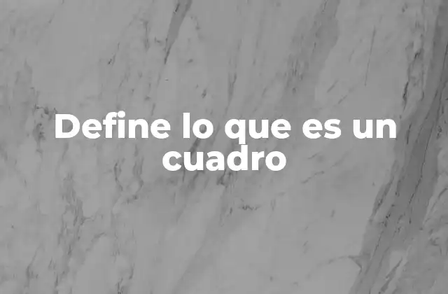 El cuadro como expresión visual y narrativa