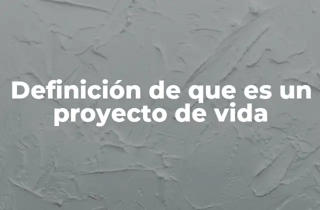 Definición de que es un Proyecto de Vida 2 El enfoque integral del proyecto de vida