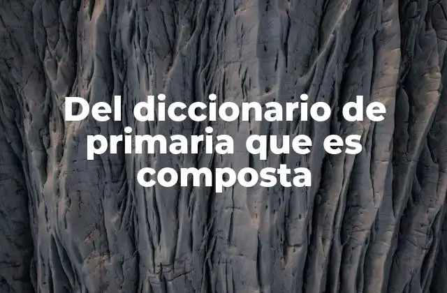 Cómo identificar palabras compuestas en el diccionario escolar