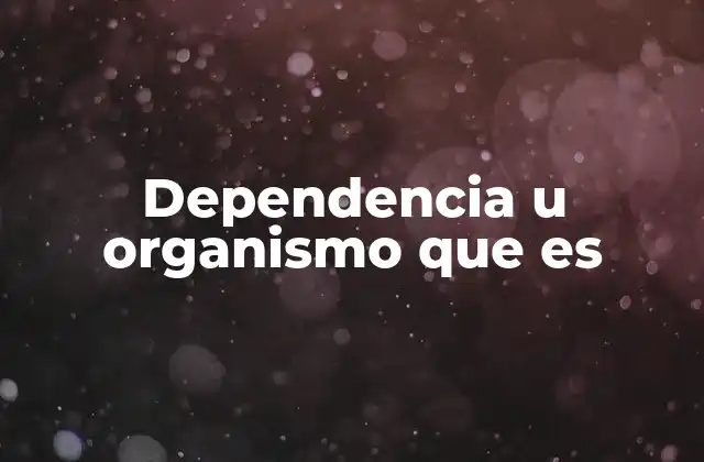 Dependencia u Organismo que es 2 Diferencias entre dependencias y organismos