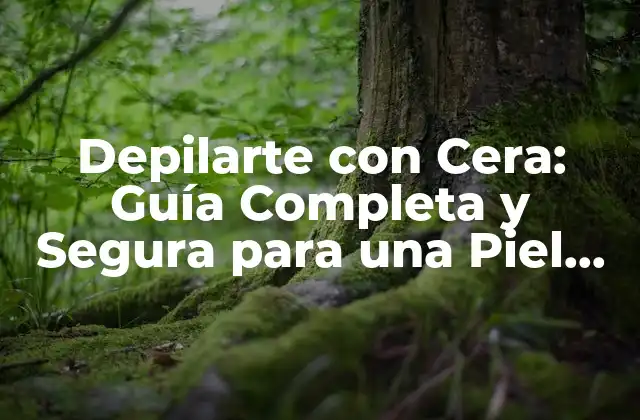 Depilarte con Cera: Guía Completa y Segura para una Piel Suave