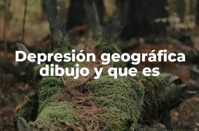 Depresión Geográfica Dibujo y que es