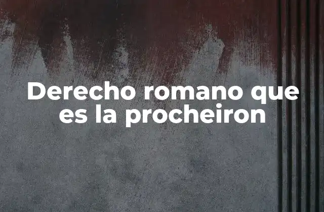 La procheiron como mecanismo de protección del heredero