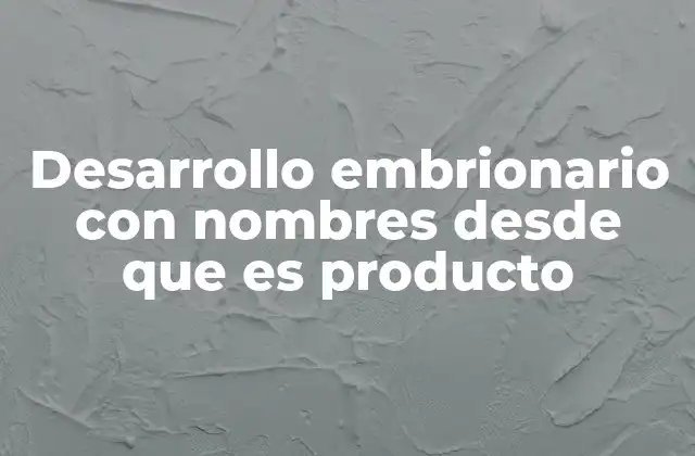 Las primeras etapas del desarrollo biológico humano