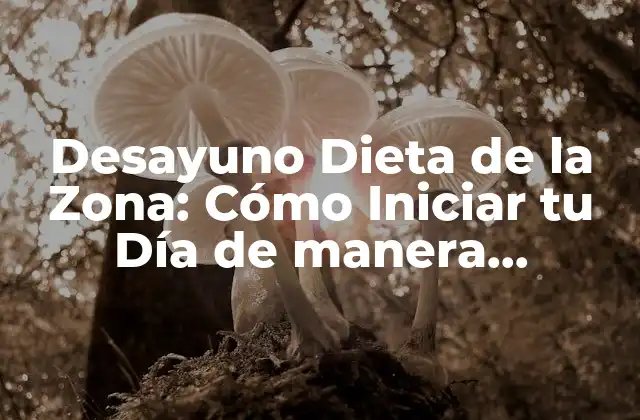 Desayuno Dieta de la Zona: Cómo Iniciar Tu Día de Manera Saludable