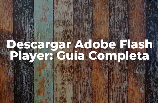 Descargar Adobe Flash Player: Guía Completa 2 ¿Qué es Adobe Flash Player y cómo funciona?