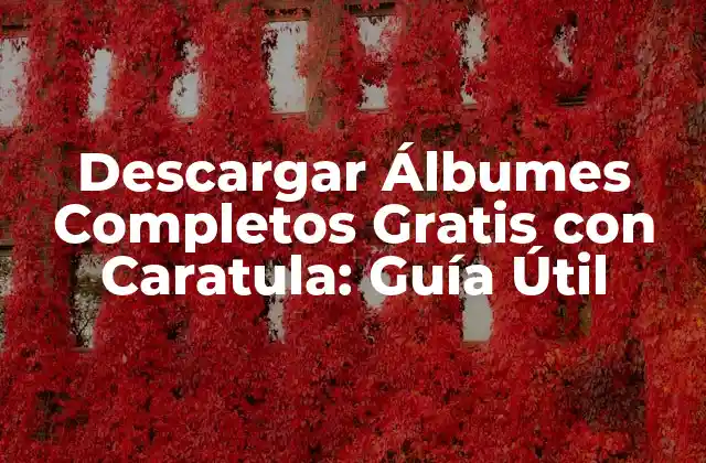 Descargar Álbumes Completos Gratis con Caratula: Guía Útil