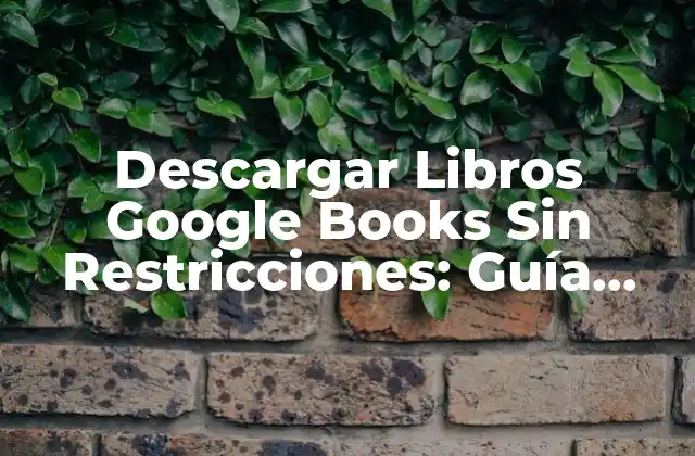 Descargar Libros Google Books sin Restricciones: Guía Práctica y Segura