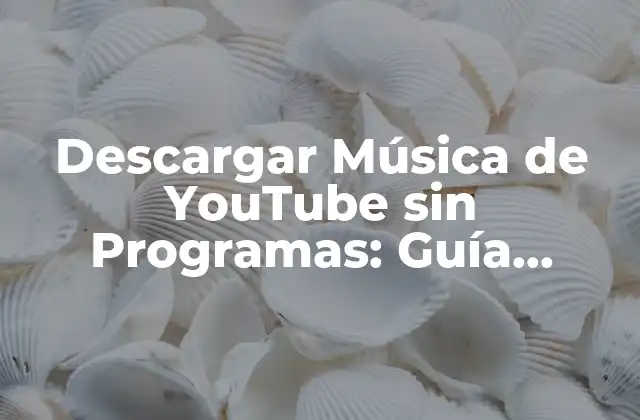 Descargar Música de Youtube sin Programas: Guía Completa 2 ¿Por qué descargar música de YouTube?