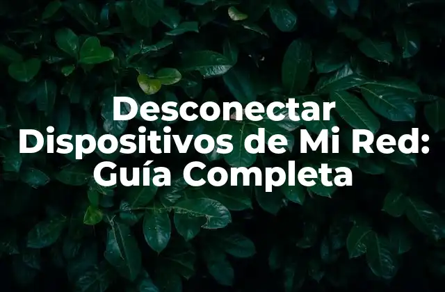 Desconectar Dispositivos de Mi Red: Guía Completa 2 ¿Por qué Desconectar Dispositivos de Mi Red es Importante?