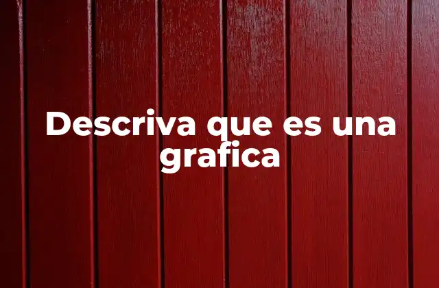 Descriva que es una Grafica