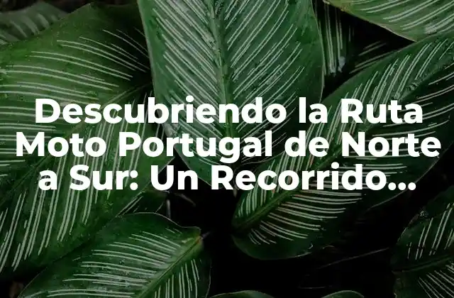 Descubriendo la Ruta Moto Portugal de Norte a Sur: un Recorrido Emocionante