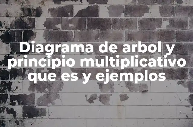 Diagrama de Arbol y Principio Multiplicativo que es y Ejemplos