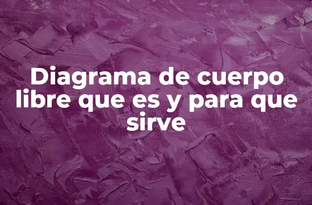 Diagrama de Cuerpo Libre que es y para que Sirve