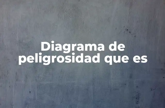 Diagrama de Peligrosidad que es