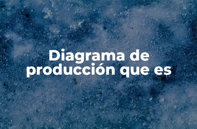 Diagrama de Producción que es