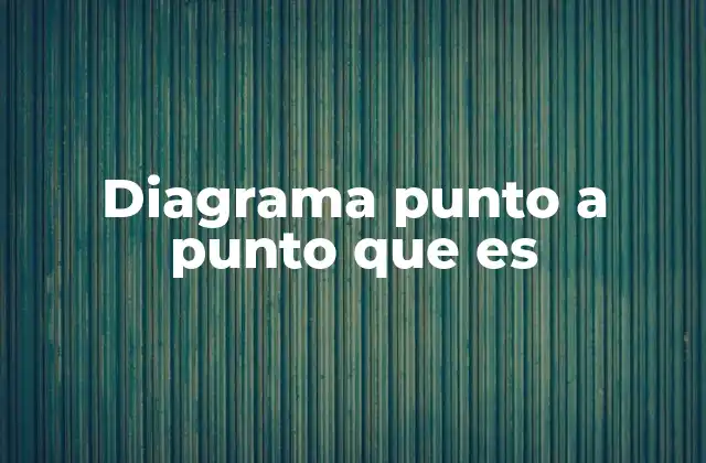 Diagrama Punto a Punto que es
