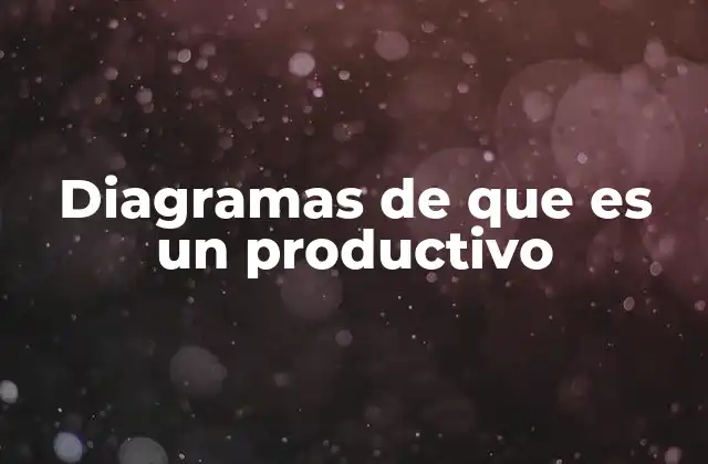 Diagramas de que es un Productivo