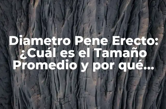 Diametro Pene Erecto: ¿cuál es el Tamaño Promedio y por Qué Importa?