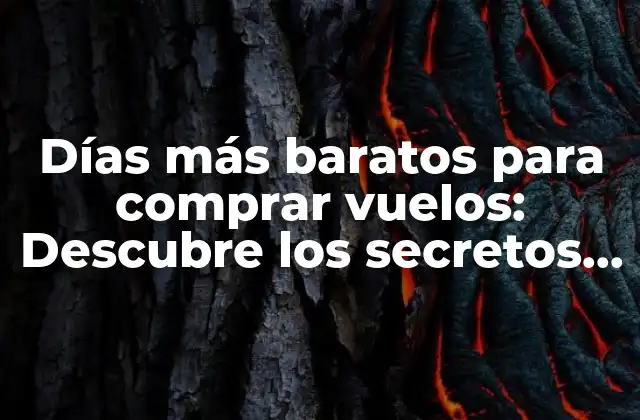 Días Más Baratos para Comprar Vuelos: Descubre los Secretos para Ahorrar Dinero